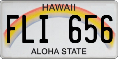 HI license plate FLI656