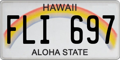 HI license plate FLI697