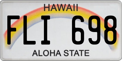 HI license plate FLI698