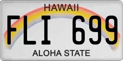 HI license plate FLI699