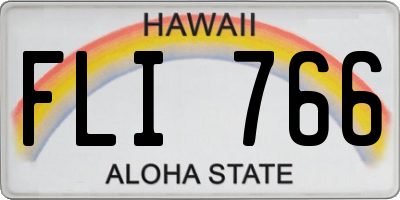 HI license plate FLI766