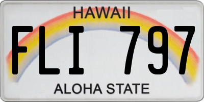 HI license plate FLI797