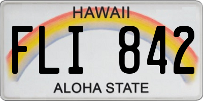 HI license plate FLI842