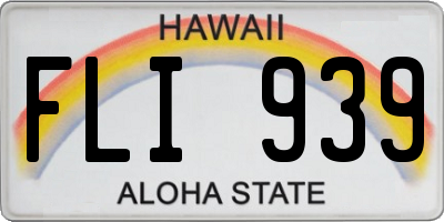 HI license plate FLI939