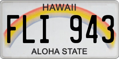 HI license plate FLI943