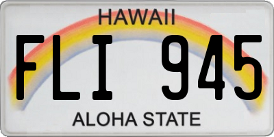 HI license plate FLI945