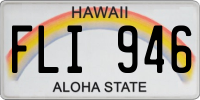 HI license plate FLI946