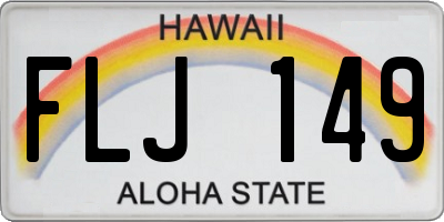 HI license plate FLJ149