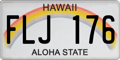 HI license plate FLJ176