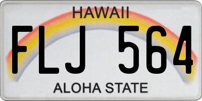 HI license plate FLJ564