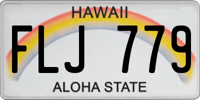 HI license plate FLJ779