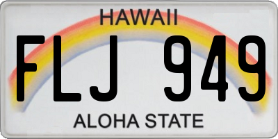 HI license plate FLJ949