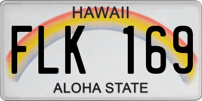 HI license plate FLK169