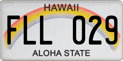 HI license plate FLL029