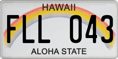 HI license plate FLL043