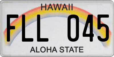 HI license plate FLL045