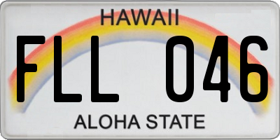 HI license plate FLL046