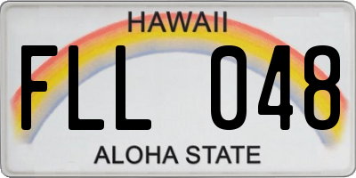HI license plate FLL048