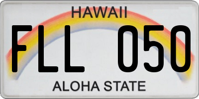 HI license plate FLL050