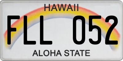 HI license plate FLL052