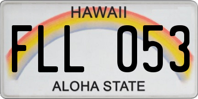 HI license plate FLL053