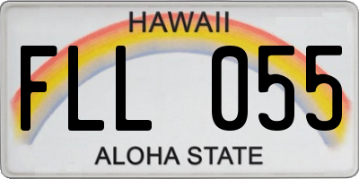 HI license plate FLL055