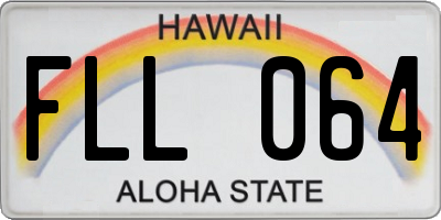 HI license plate FLL064