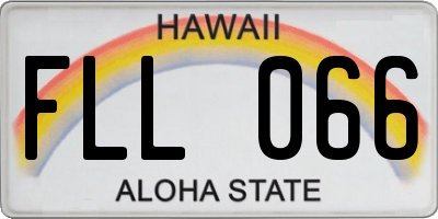 HI license plate FLL066