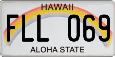 HI license plate FLL069