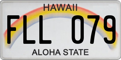 HI license plate FLL079