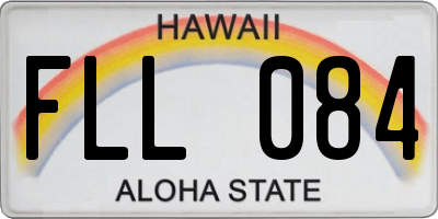 HI license plate FLL084