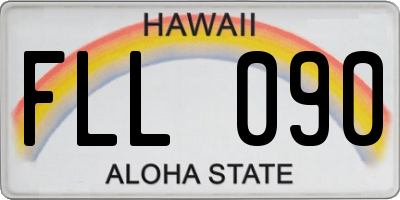 HI license plate FLL090