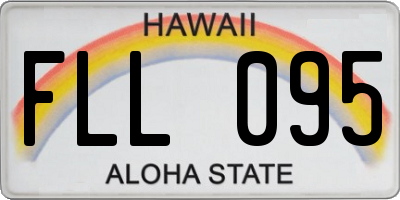 HI license plate FLL095