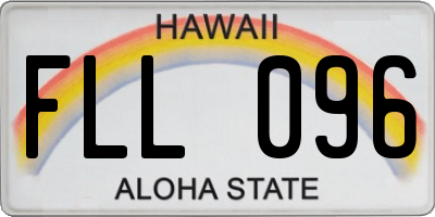 HI license plate FLL096