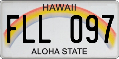 HI license plate FLL097