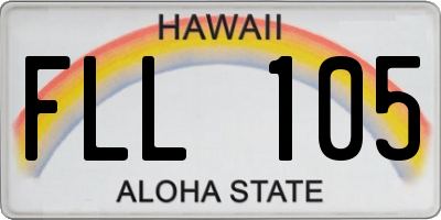 HI license plate FLL105