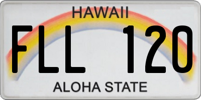 HI license plate FLL120