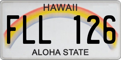 HI license plate FLL126