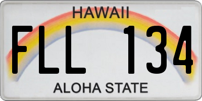 HI license plate FLL134
