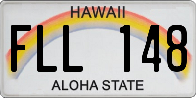 HI license plate FLL148