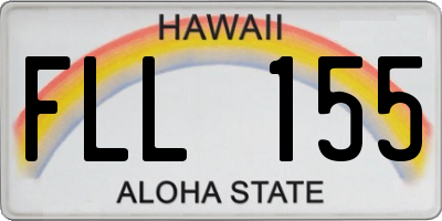 HI license plate FLL155