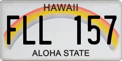 HI license plate FLL157