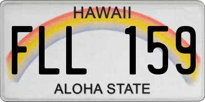 HI license plate FLL159