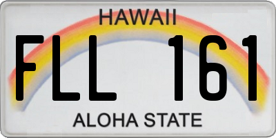 HI license plate FLL161