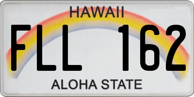 HI license plate FLL162