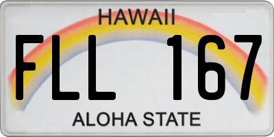 HI license plate FLL167