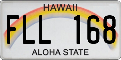 HI license plate FLL168
