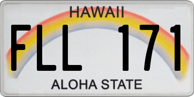 HI license plate FLL171