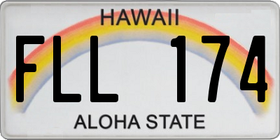 HI license plate FLL174