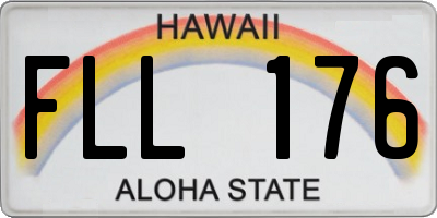 HI license plate FLL176